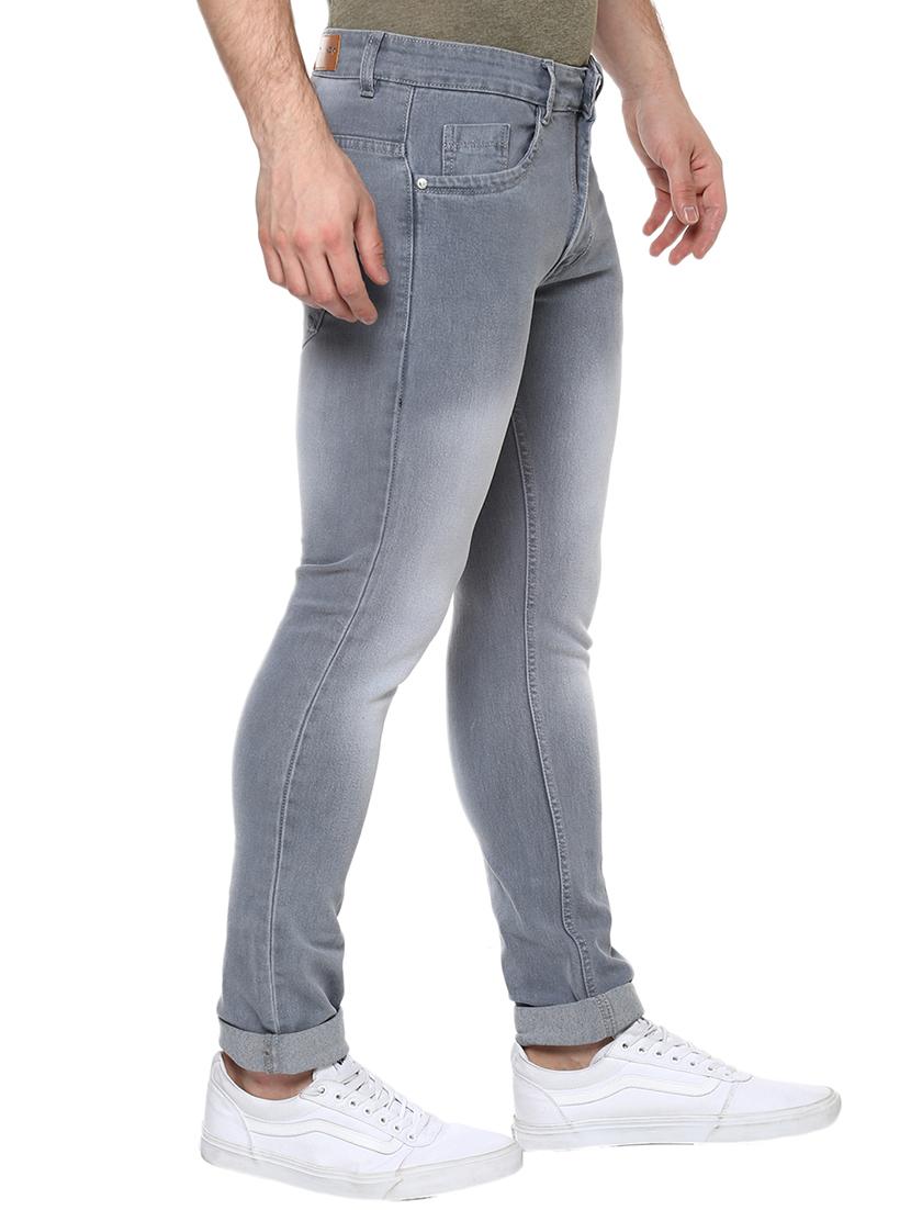 grey heavy washed denim jeans - 15333120 - Zoom Image - 2
