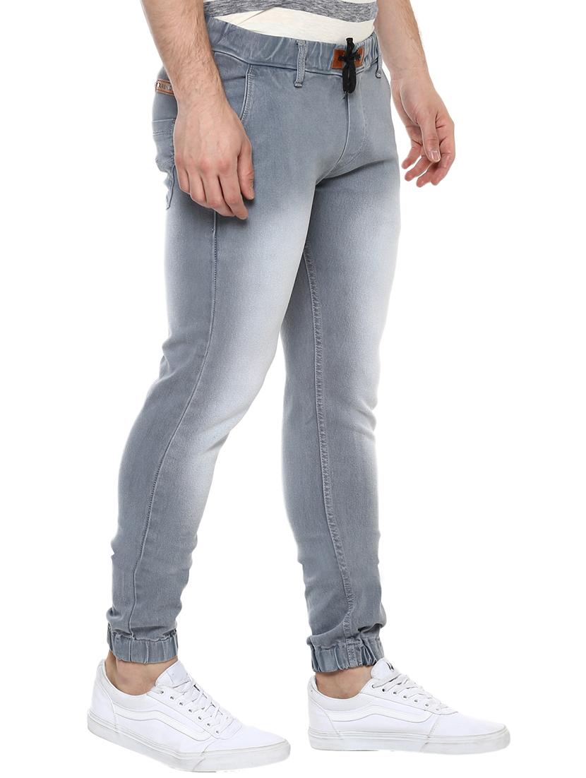 grey cotton blend jogger - 15333121 - Zoom Image - 2