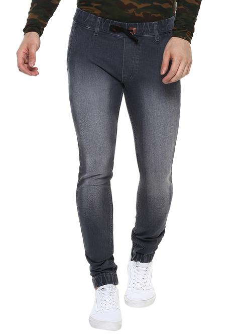 grey cotton blend jogger - 15333123 - Standard Image - 1