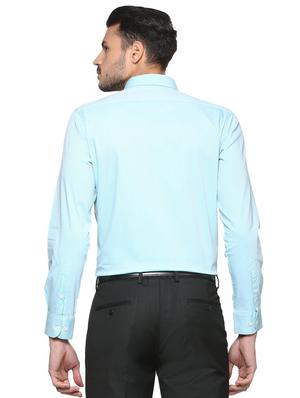 blue cotton formal shirt - 15333378 - Standard Image - 2