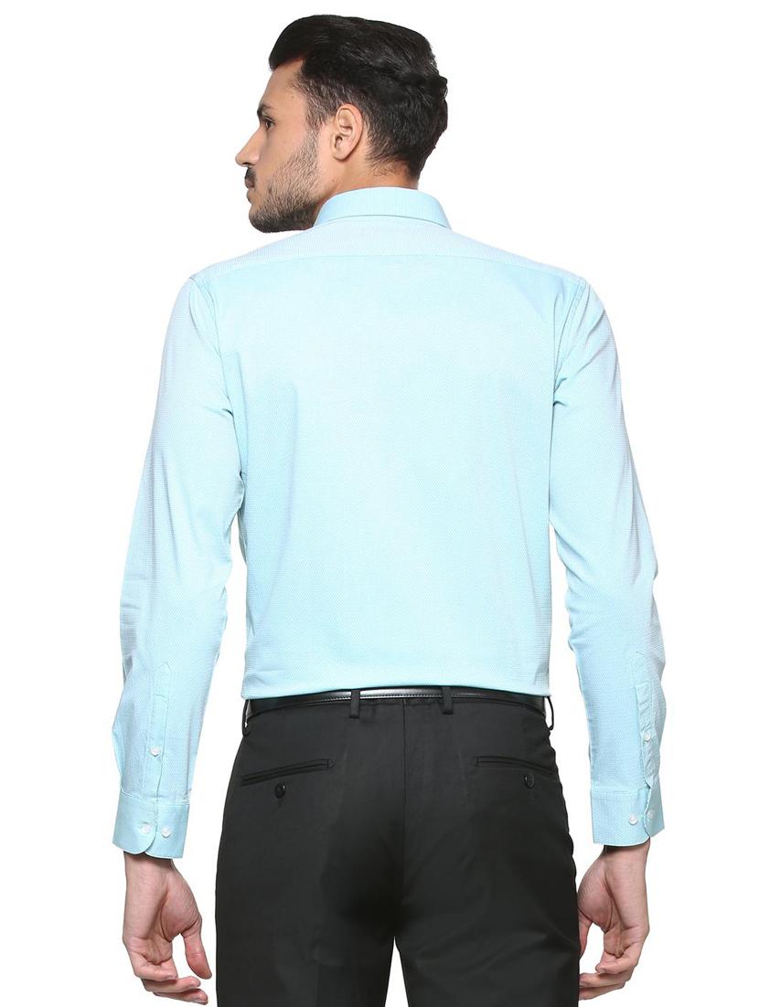 blue cotton formal shirt - 15333378 - Zoom Image - 2