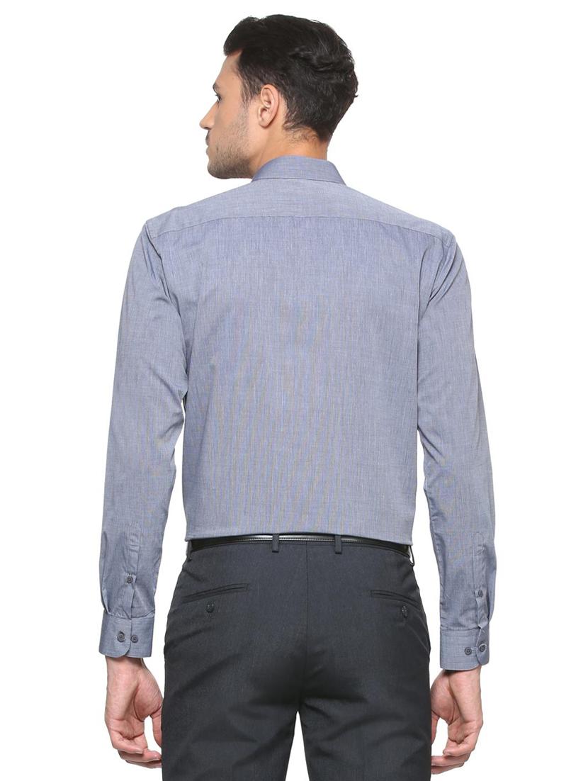 grey cotton formal shirt - 15333417 - Zoom Image - 2