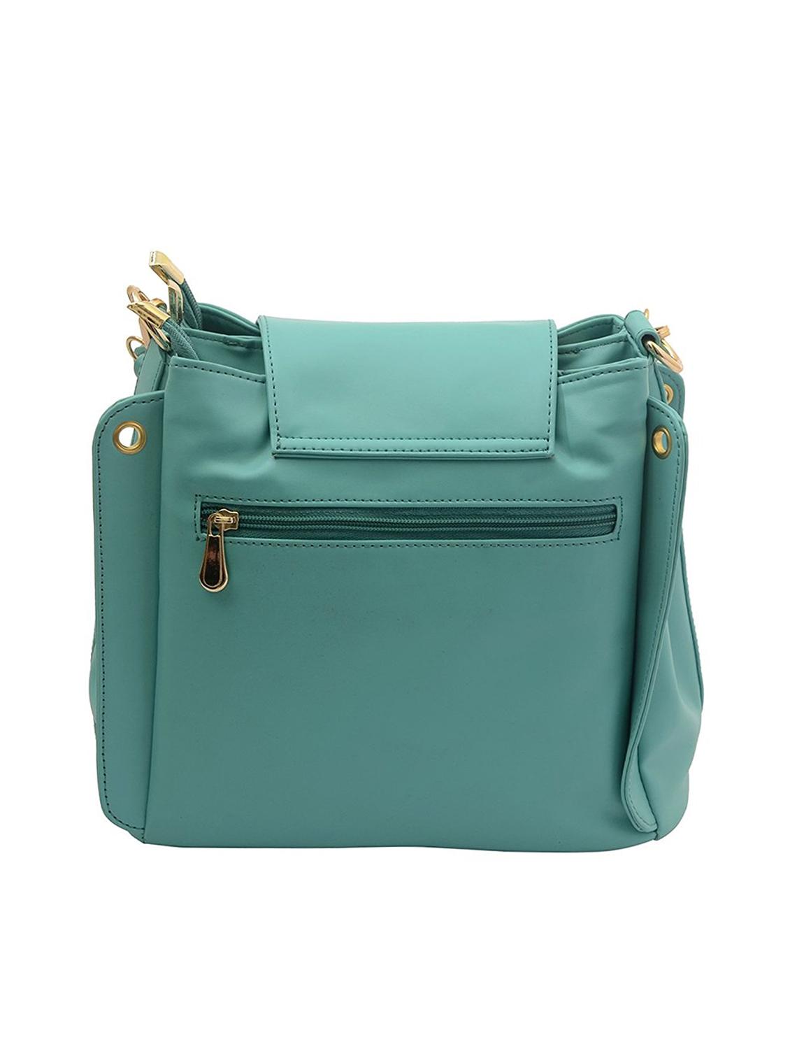 green leatherette regular sling bag - 15333926 - Zoom Image - 2