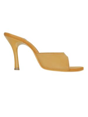 tan faux leather slip on sandals - 15333956 - Standard Image - 2