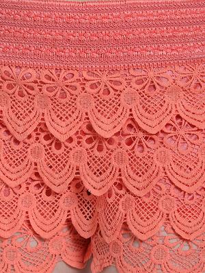 lace mini skorts - 15335978 - Standard Image - 5