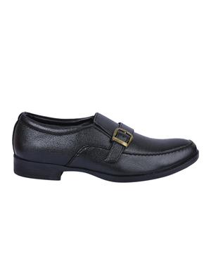 black Faux Leather slip ons - 15336138 - Standard Image - 2