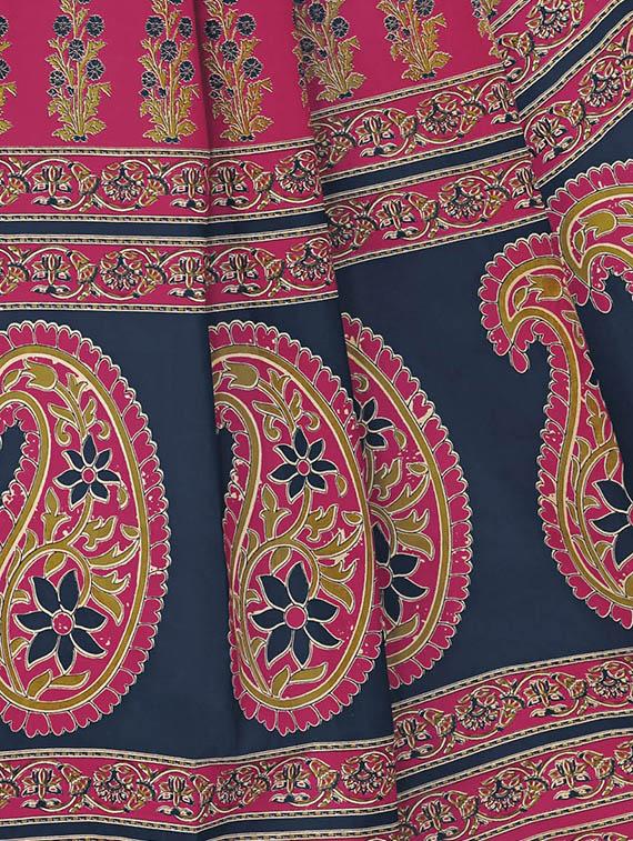 ditsy floral printed saree with blouse - 15337226 - Zoom Image - 2