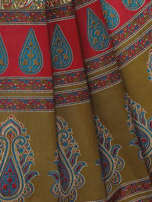 ditsy floral printed saree with blouse - 15337228 - Standard Image - 2