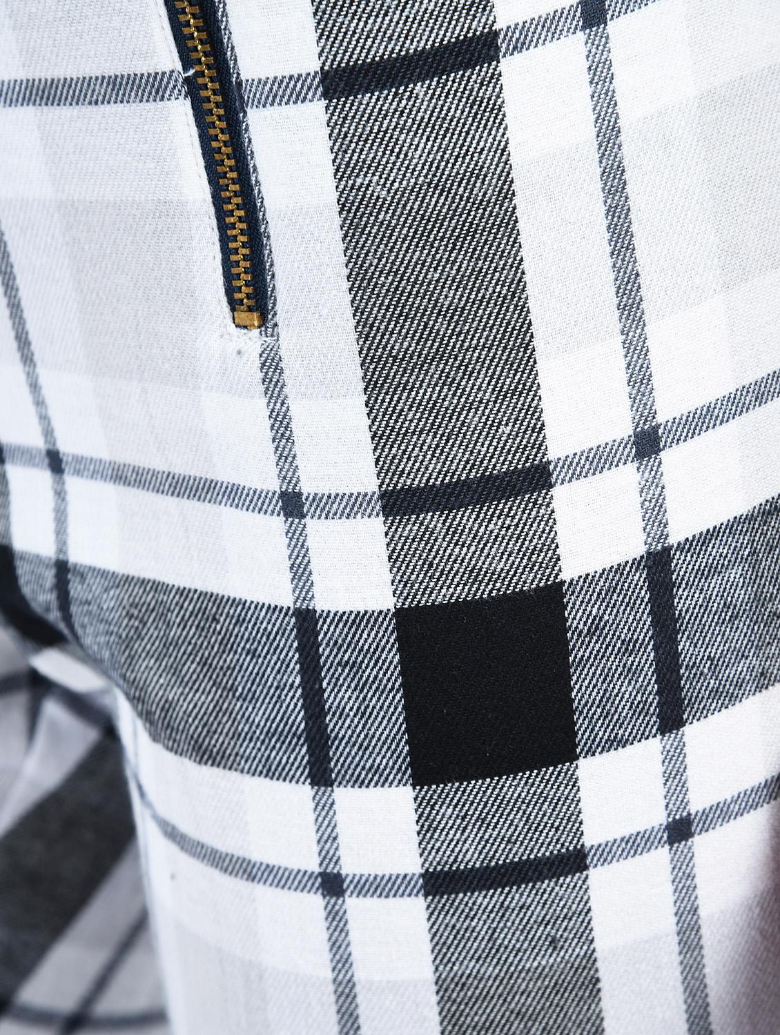 flat front checkered trouser - 15337576 - Zoom Image - 5