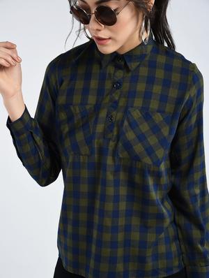 checked patch pocket detail shirt - 15337592 - Standard Image - 2