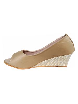Friday Light Beige Wedge peep toe - 15338213 - Standard Image - 2