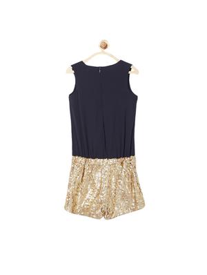 blue rayon playsuit - 15338425 - Standard Image - 2