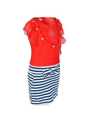 red cotton frock - 15338460 - Standard Image - 2