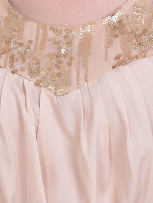 sequin embellished yoke belted dress - 15338472 - Standard Image - 5