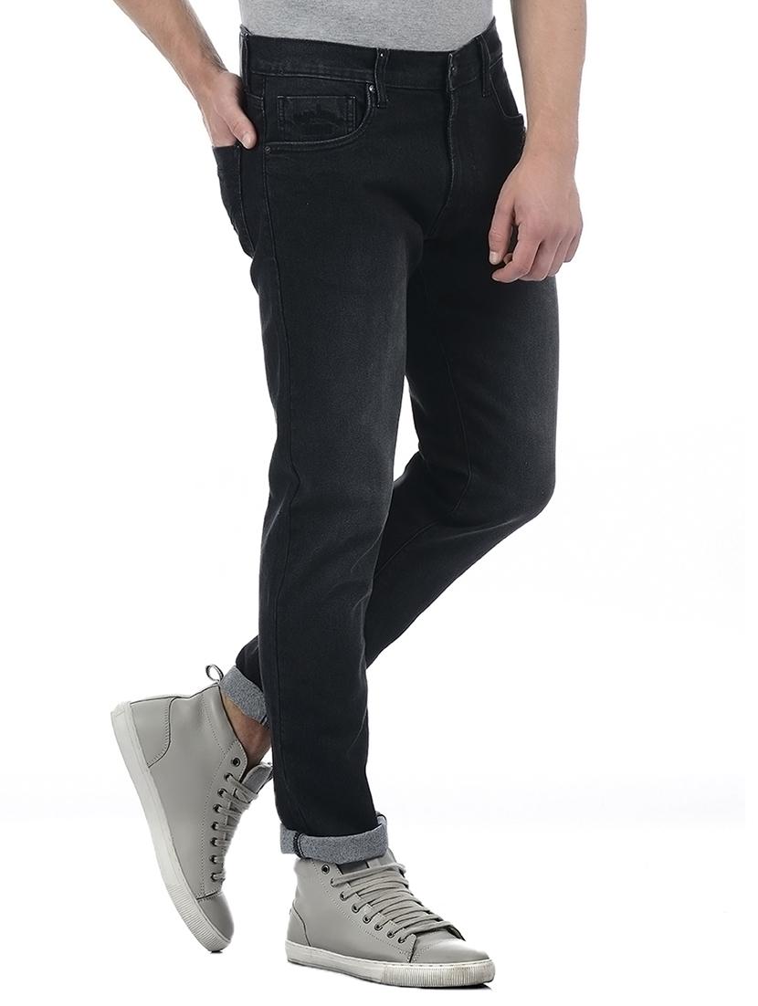 black cotton blend washed jeans - 15338485 - Zoom Image - 2