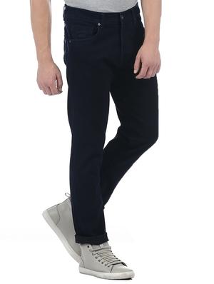 blue cotton blend plain jeans - 15338486 - Standard Image - 2