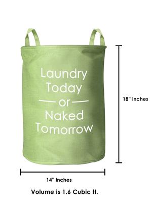 Super Large Premium Coating Foldable Round Laundry bag with Carry Handle - 15338841 - Standard Image - 5