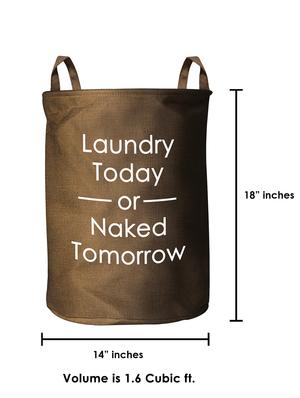 Super Large Premium Coating Foldable Round Laundry bag with Carry Handle - 15338845 - Standard Image - 5