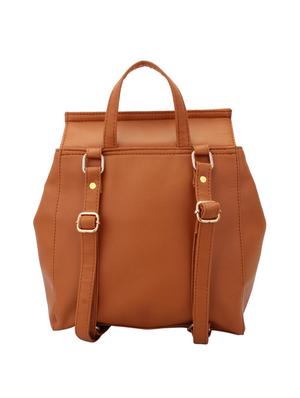 tan leatherette(up) regular backpack - 15338881 - Standard Image - 2