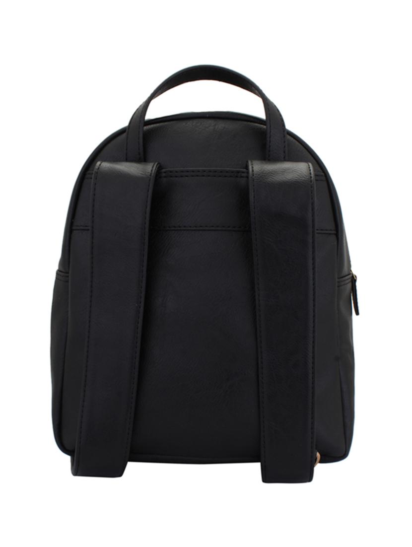 black leatherette regular backpack - 15338884 - Zoom Image - 2