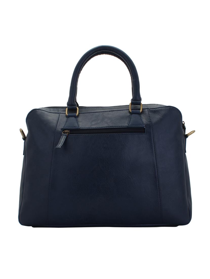 blue leatherette laptop bag - 15338885 - Zoom Image - 2