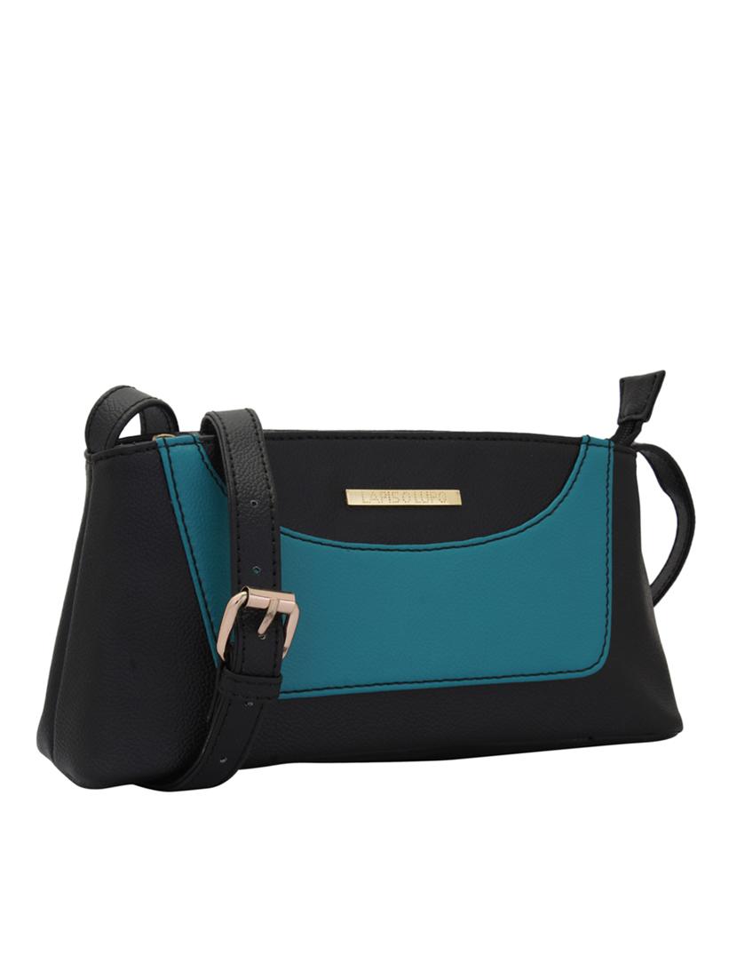 black leatherette (pu) regular sling bag - 15338900 - Zoom Image - 5