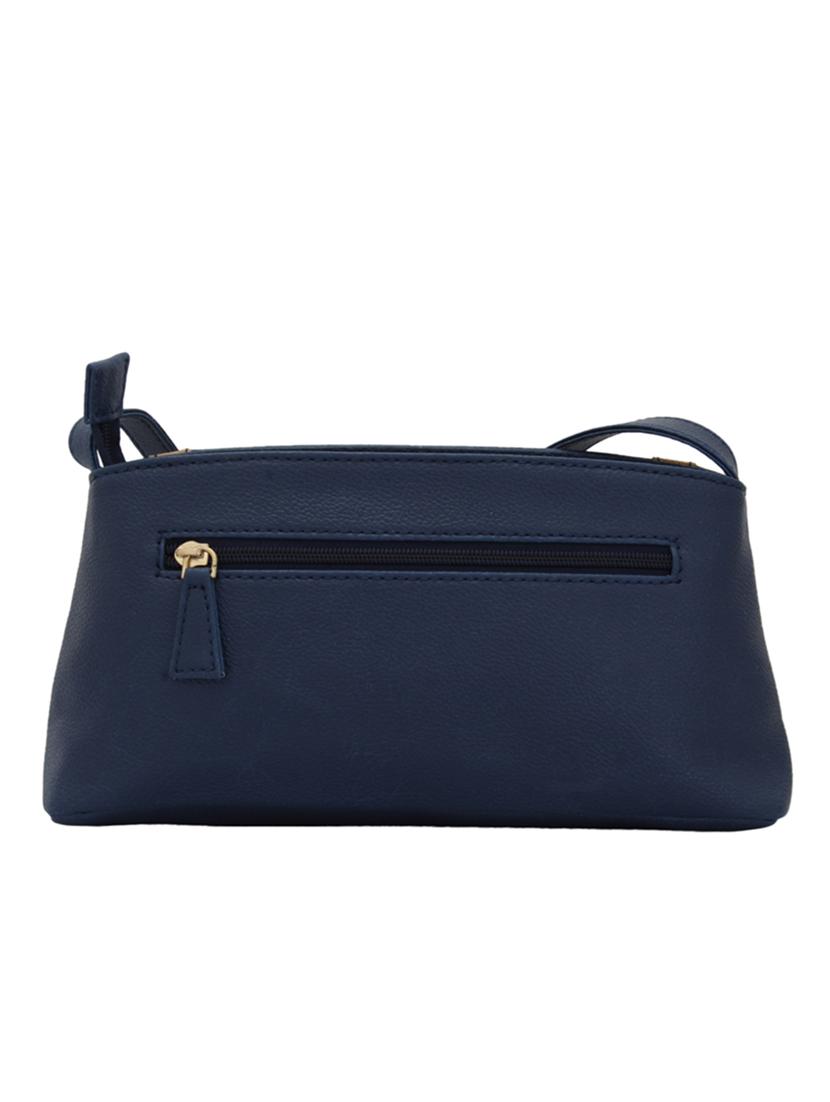 blue leatherette (pu) regular sling bag - 15338901 - Zoom Image - 2