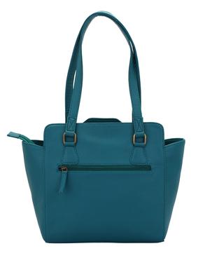 blue leatherette (pu) regular handbag - 15338916 - Standard Image - 2