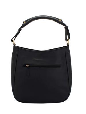 black leatherette (pu) hobo handbag - 15338924 - Standard Image - 2