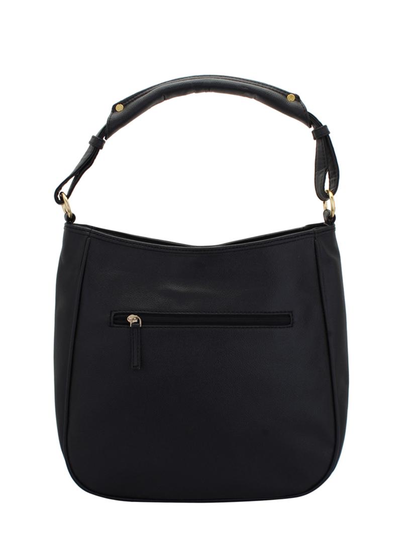 black leatherette (pu) hobo handbag - 15338924 - Zoom Image - 2