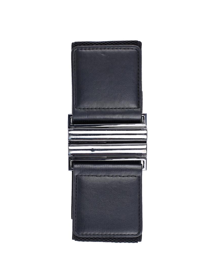 black leather belt - 15338945 - Zoom Image - 2