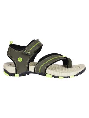 green leatherette back strap floaters - 15338996 - Standard Image - 2