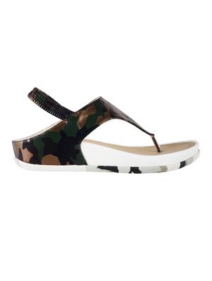 brown faux leather back strap sandals - 15339491 - Standard Image - 2