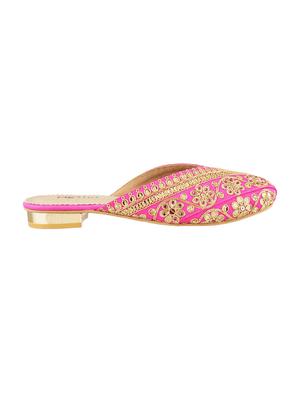 pink faux leather mules sandals - 15339538 - Standard Image - 2