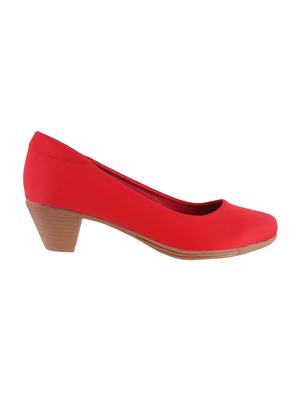 red faux leather slip on formal shoes - 15339611 - Standard Image - 2