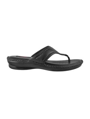 black leather slippers flip flops - 15339635 - Standard Image - 2