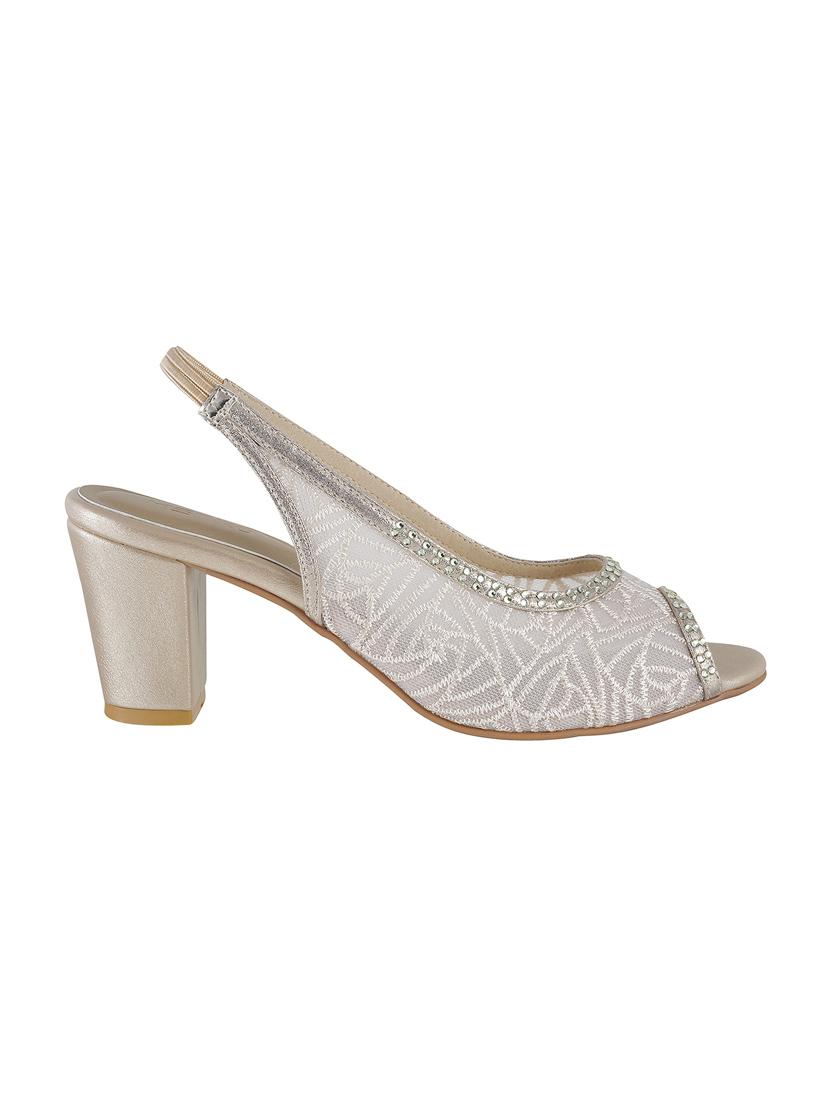 beige faux leather back strap sandals - 15339694 - Zoom Image - 2