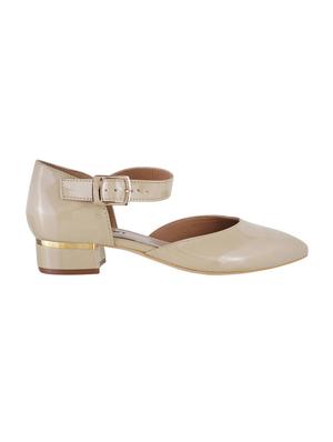 beige leatherette ankle strap sandals - 15339696 - Standard Image - 2