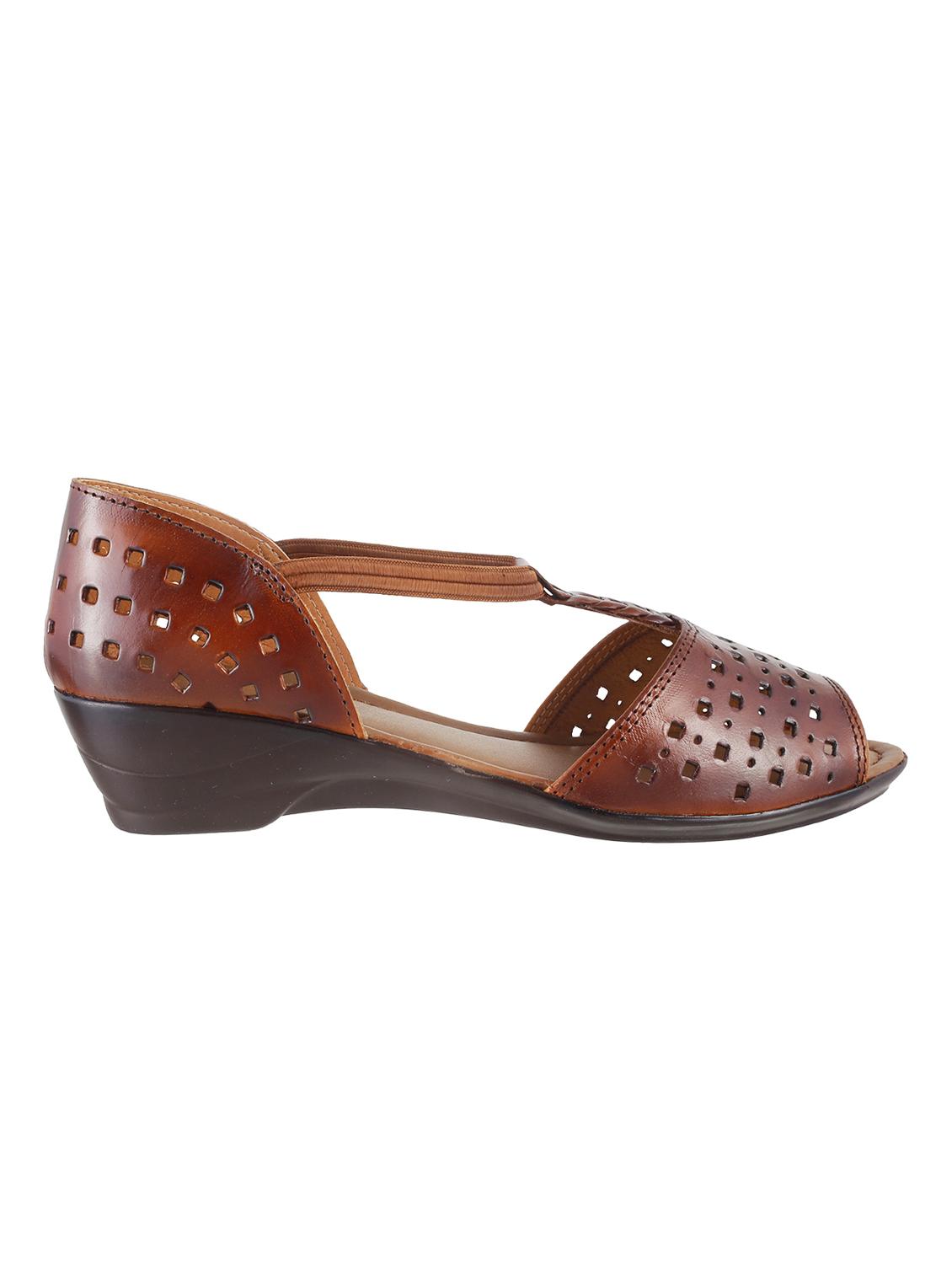 tan faux leather closed back wedges - 15339708 - Zoom Image - 2