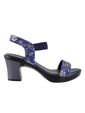 blue faux leather ankle strap sandals - 15339710 - Standard Image - 2