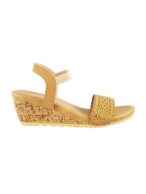 yellow back strap wedges - 15339715 - Standard Image - 2