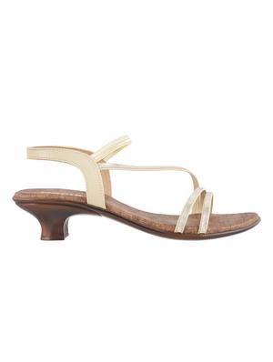 beige leatherette back strap sandals - 15339724 - Standard Image - 2