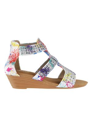 white closed back sandal - 15339729 - Standard Image - 2