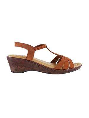 brown back strap wedges - 15339732 - Standard Image - 2