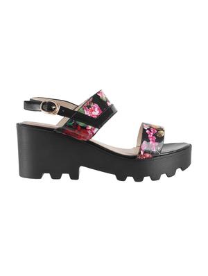 black back strap sandals - 15339756 - Standard Image - 2