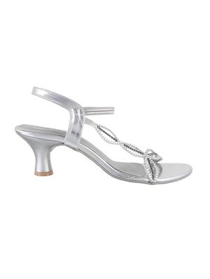 silver ankle strap sandals - 15339768 - Standard Image - 2