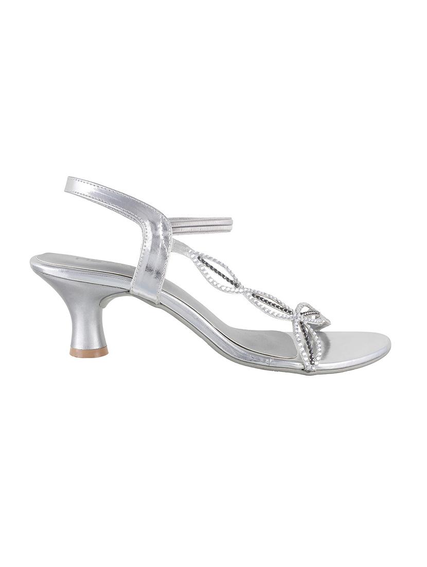 silver ankle strap sandals - 15339768 - Zoom Image - 2