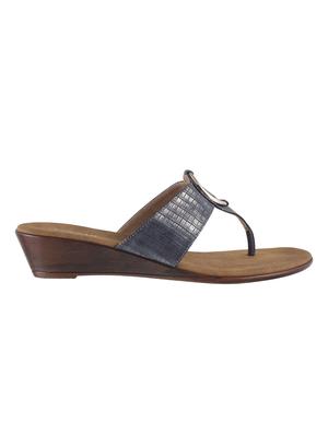 grey faux leather toe separator sandals - 15339849 - Standard Image - 2