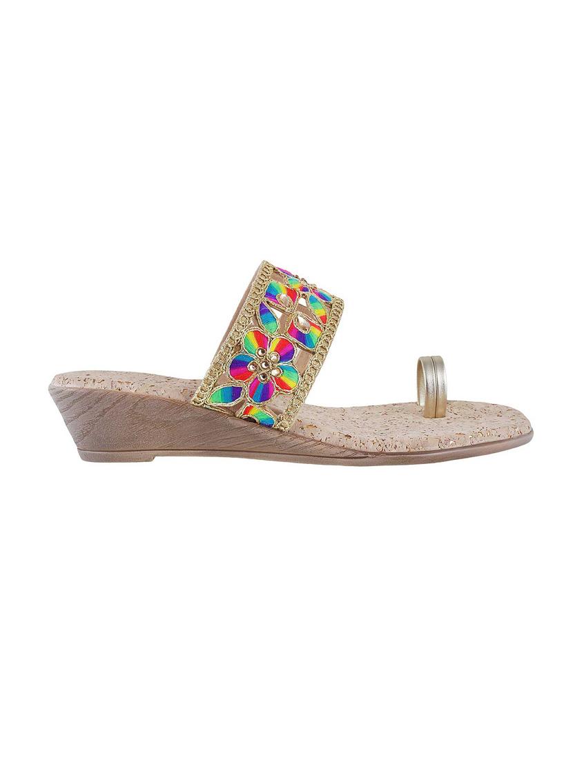 multi colored one toe wedges - 15339852 - Zoom Image - 2