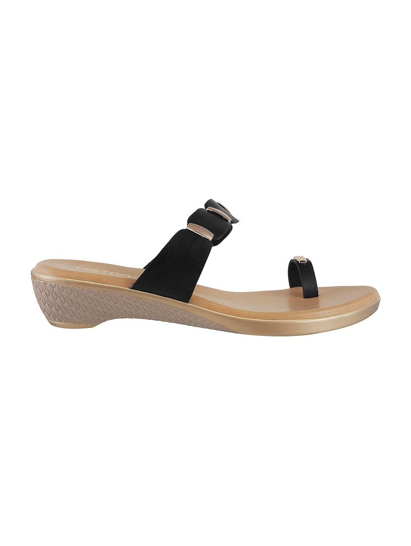 black one toe sandals - 15339857 - Zoom Image - 2